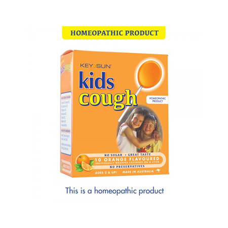 Key Sun Kids Cough Orange Lozenges 10 Pack