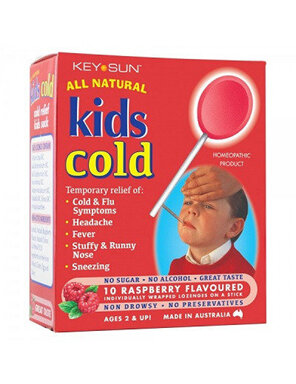 Keysun Kids Cold Lollipops 10 - Raspberry