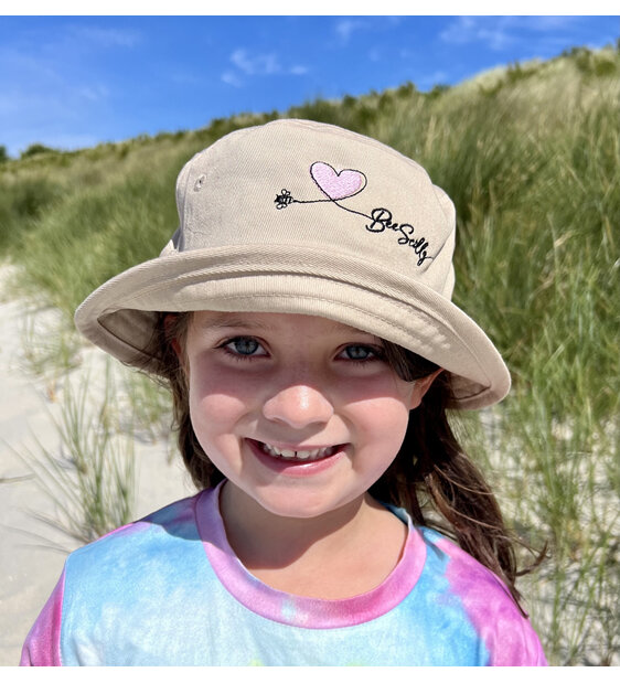Kids Bee Scilly Organic Bucket Hat - Sand