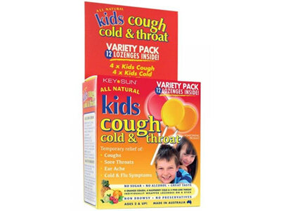 KIDS COUGH COLD & THROAT VARIETY P 12S