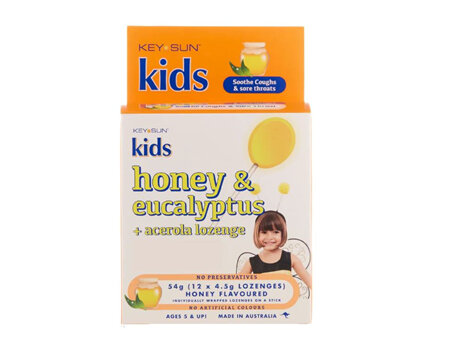 KIDS HONEY EUCALYPT + VIT C 12