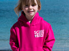 Kids Scrabble Hoodie - Fuchsia Pink Pullover