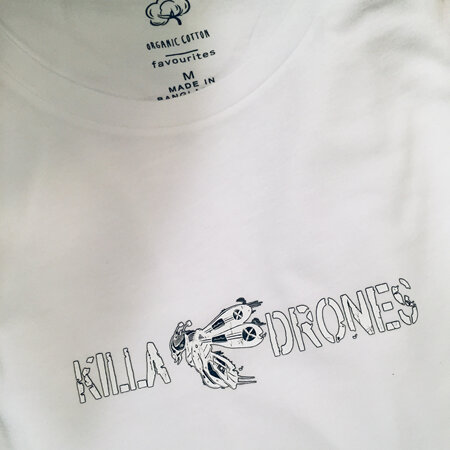 Killa Drones “OG” White on White Tee