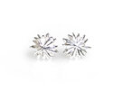kina sea urchin sterling silver star studs earrings minimal dainty delicate