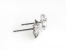 kina sea urchin sterling silver star studs earrings minimal dainty delicate