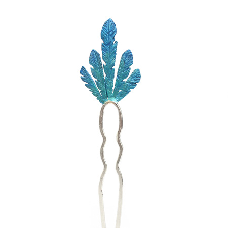 Kingfisher Feathers Hairpin