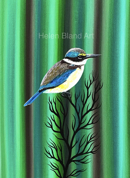Kingfisher Print - green