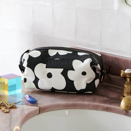 KIP & CO TOILETRY BAG - FLOWER FACE