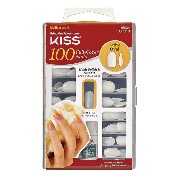 KISS 100 Nail Active Oval Full Nail