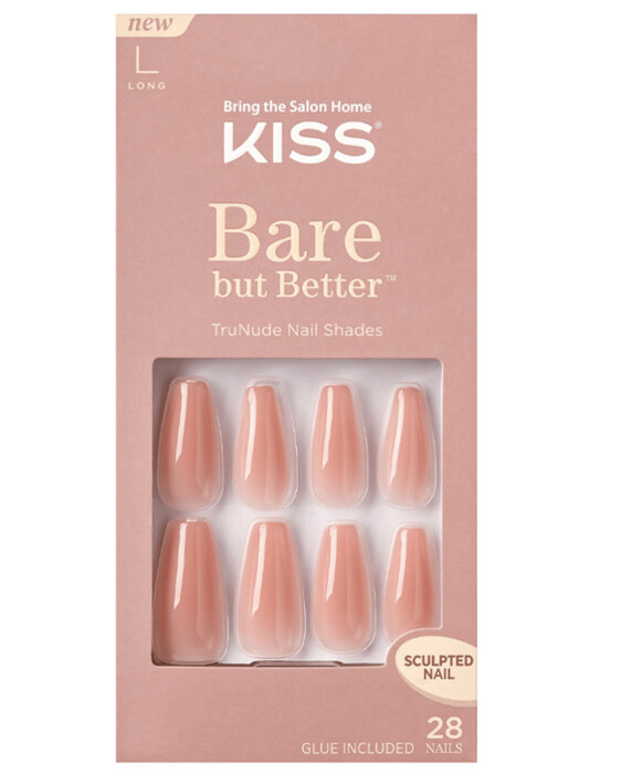 KISS Bare But Better Nails Long Sculpted Peach 28
