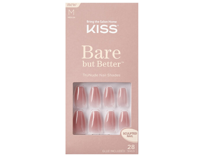 KISS Bare But Better Nails Medium Sculpted Rose 28