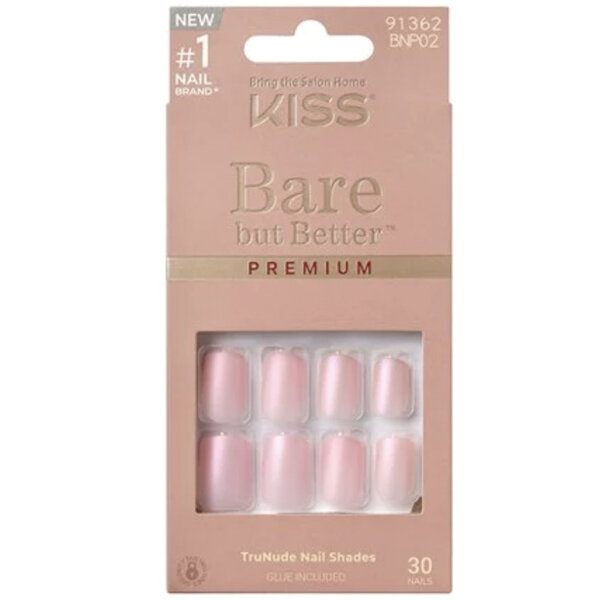 KISS Bare But Better Premium Trunude 30 Nails Spicy