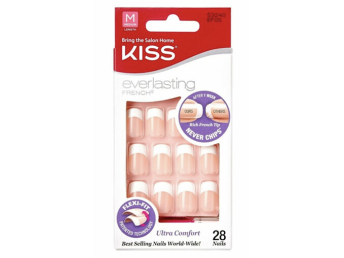 KISS Everlasting French Infinite Medium Pink 28 Nails EF05