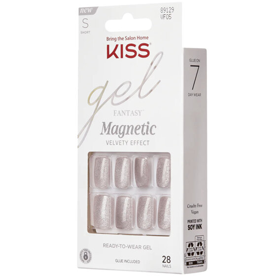 KISS Gel Fantasy Nails Magnetic Velvety Effect Dignity 28