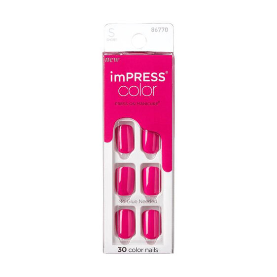 KISS ImPress Color Press-On Nails Orchid Festival 30 pink