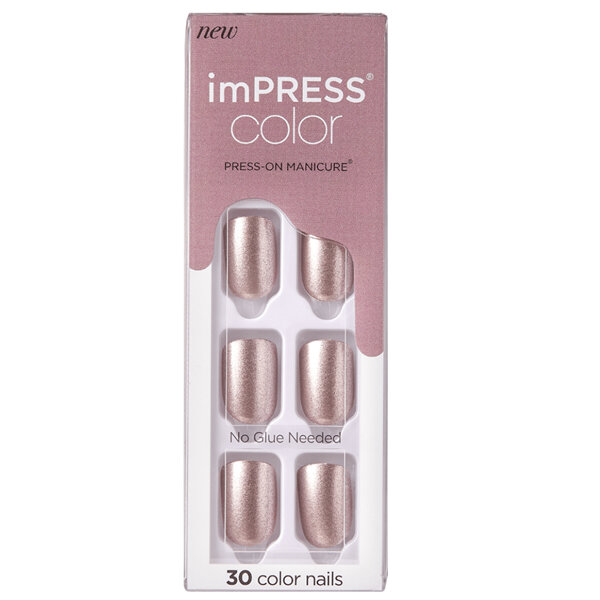KISS ImPress Color Press-On Nails Paralyzed Pink 30
