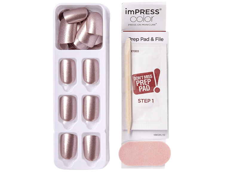 Kiss Impress Colour Press-on manicure Paralyzed Pink