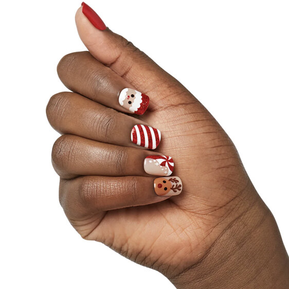 KISS ImPress Press-On Manicure Christmas Nails Adorabell Limited Edition
