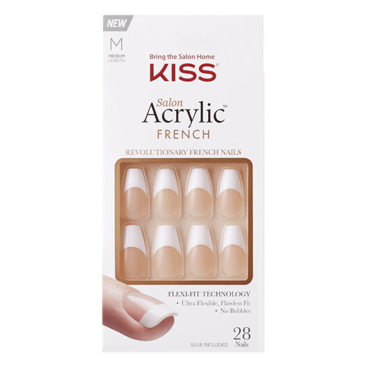 KISS Salon Acrylic French Nails - Je T'aime