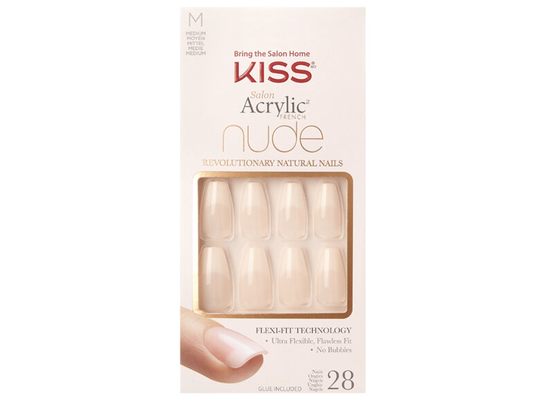 KISS Salon Acrylic French Nude 28 Nails Leilani