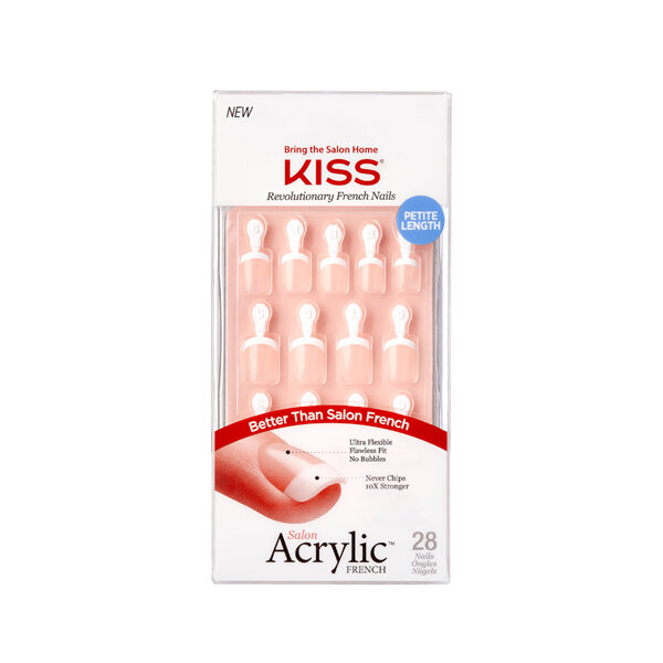 KISS Salon Acrylic Petite Nails 28 Pack Crush Hour KSAP01