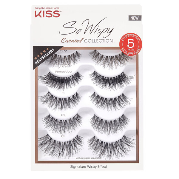 KISS So Wispy Lash Multipack Curated Collection 5 Pairs Variety