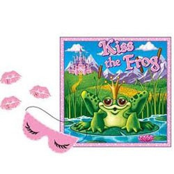 Kiss the frog party game
