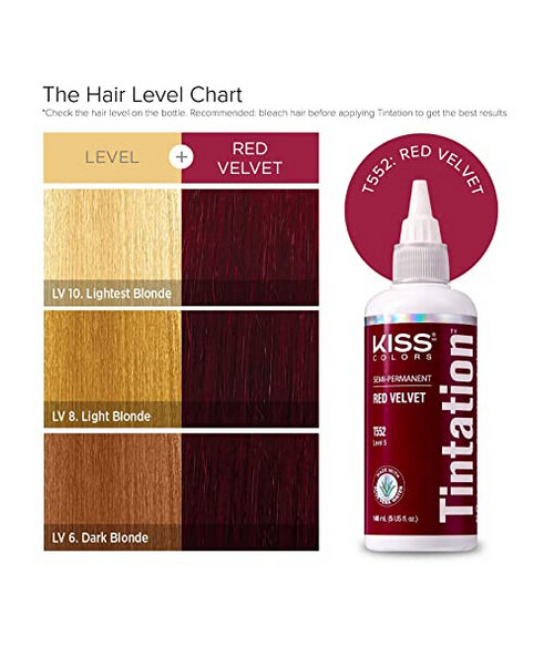 KISS Tintation Red Velvet 148ml dye hair colour haircolour