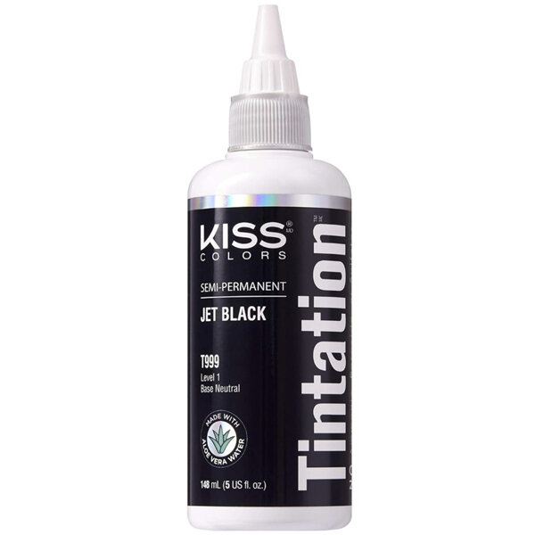 KISS Tintation Semi-Permanent Haircolour Jet Black 148ml