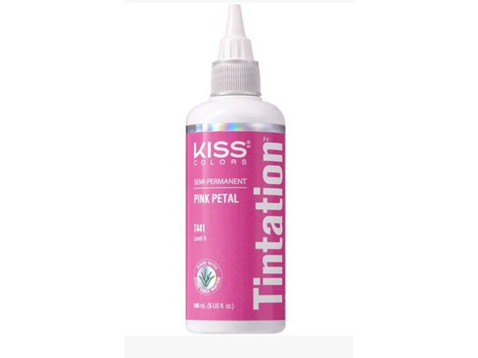 KISS Tintation Semi-Permanent Haircolour Pink Petal 148ml dye colour hair