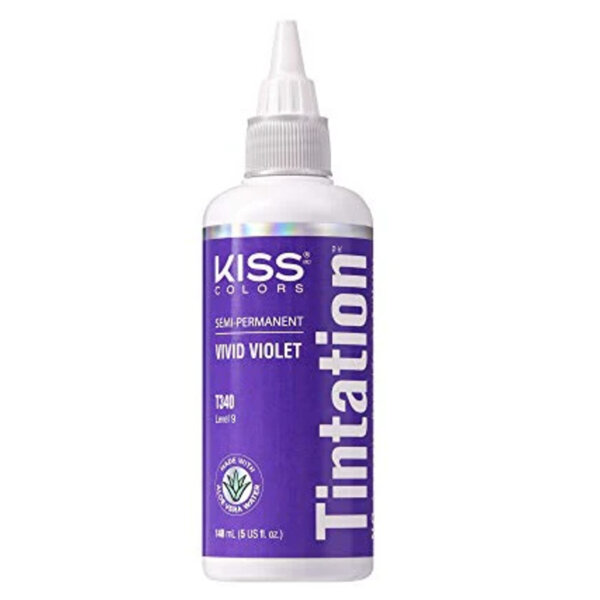 KISS Tintation Semi-Permanent Haircolour Vivid Violet 148ml