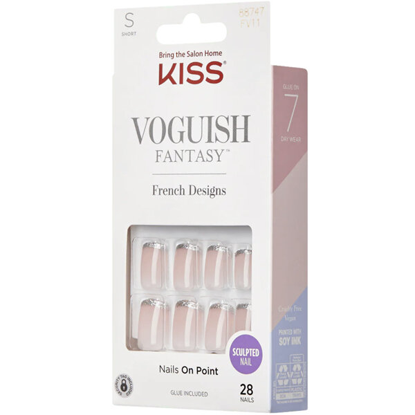 KISS Voguish Fantasy Nails Short Length Spicy 28