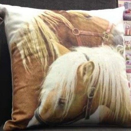 Kissing Horses Cushion Cover
