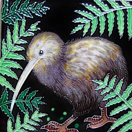 Kiwi 15x15cm New Zealand Ceramic Art Tile