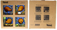 Kiwi Coaster Tiles set of 4 Boxed series