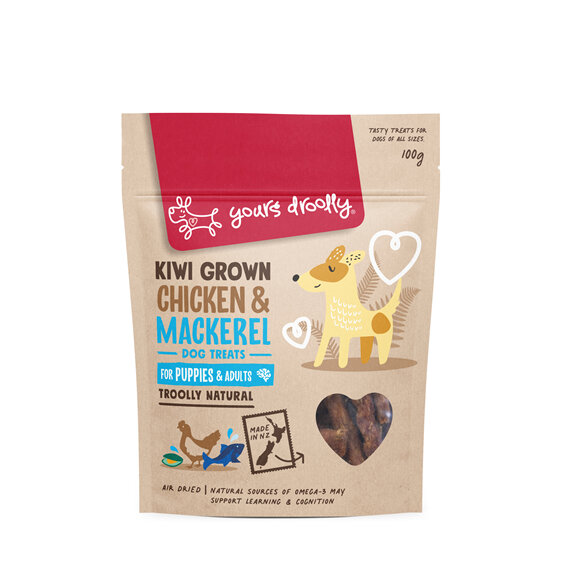 Kiwi Grown Puppy Chicken/Mackerel Treats 100g