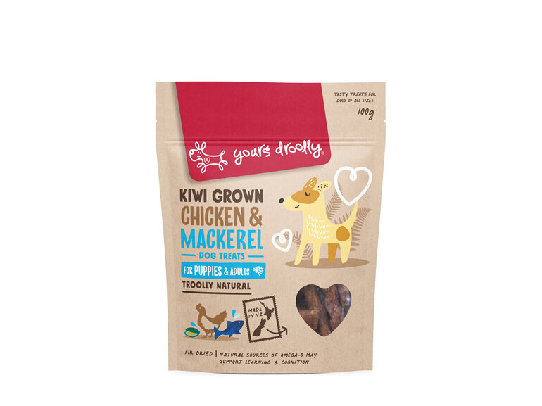 Kiwi Grown Puppy Chicken/Mackerel Treats 100g