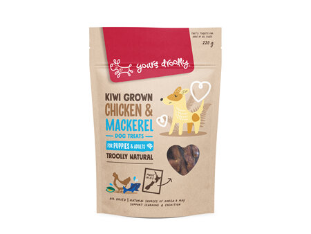 Kiwi Grown Puppy Chicken/Mackerel Treats 220g
