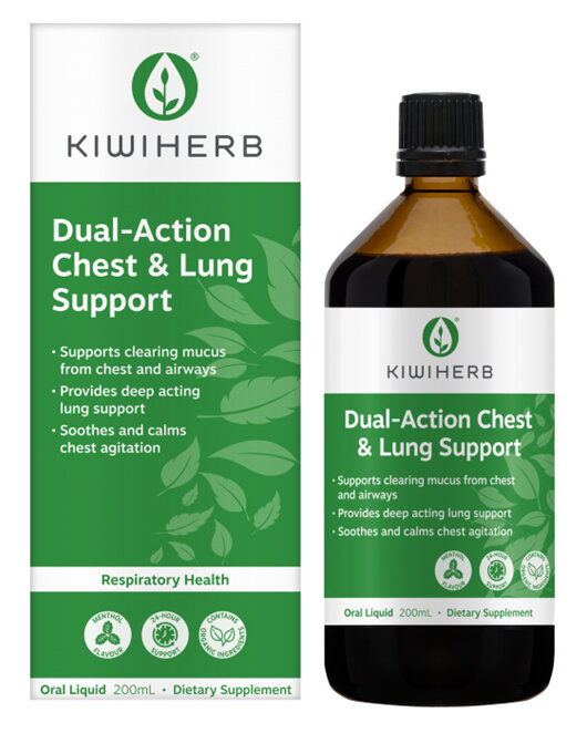 KIWI HERB Dual Action Chest & Lung 200ml cough syrup cold