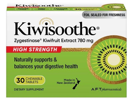 KiwiSoothe - Zygestinase Kiwifruit Extract 780mg Chewable Tablets