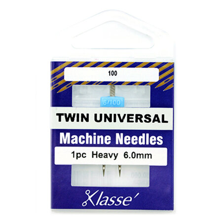 Klasse Machine Needle Twin-Universal Size 100/6.0mm