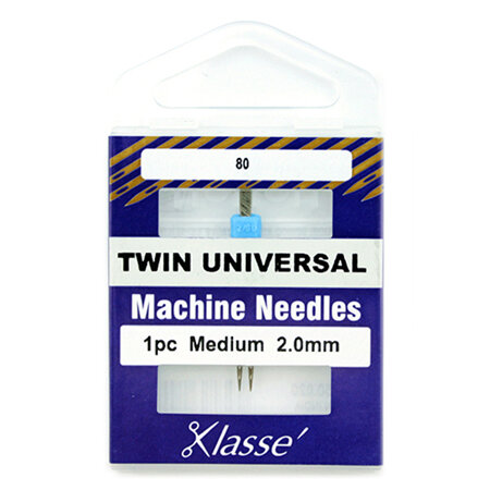 Klasse Machine Needle Twin-Universal Size 80/2.0mm