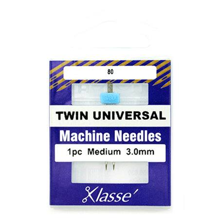 Klasse Machine Needle Twin-Universal Size 80/3.0mm