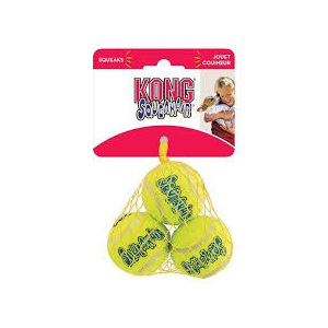 Kong Air Puppy Squeaker Tennis Ball - Small 3pk