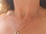 kowhai flower bells leaf 9ct 9k gold sterling silver pendant lily griffin nz