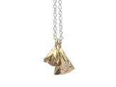 kowhai flower bells solid 9ct 9k gold sterling silver necklace pendant nz
