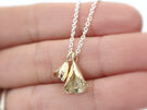 kowhai flower bells solid 9ct 9k gold sterling silver lily griffin necklace  nz