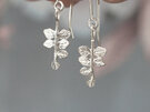 kowhai leaf sterling silver earrings leaves nature lily griffin nz jewellery