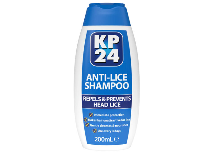KP24 Anti Lice Shampoo 200ml nits school head hair