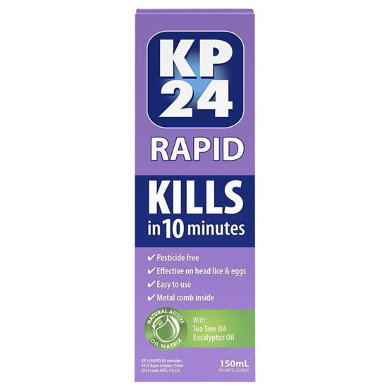 KP24 Rapid Lice Treatment 150ml
